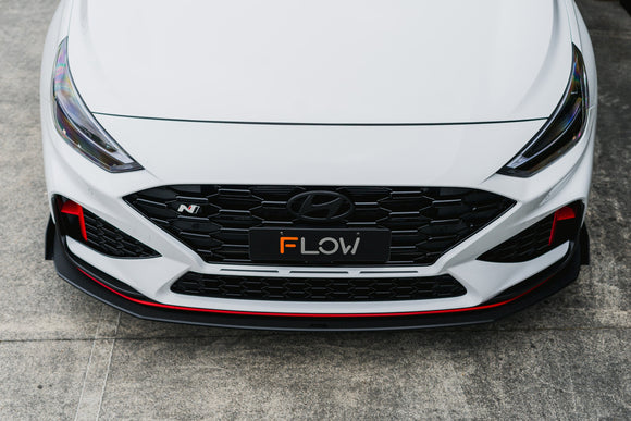 FLOW Designs  i30N Hatch PDE V6 FL2 2025 Front Lip Splitter Winglets (Pair) - MODE Auto Concepts