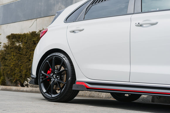 FLOW Designs  i30N Hatch PDE V6 FL2 2025 Side Skirt Splitters (Pair) - MODE Auto Concepts