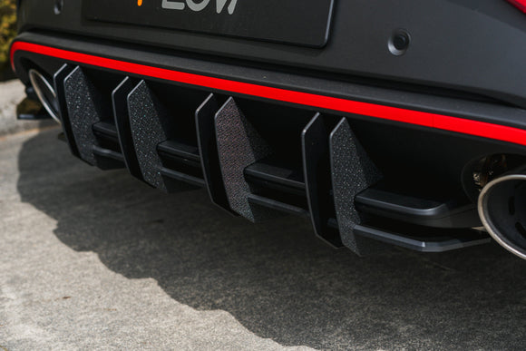 FLOW Designs  i30N Hatch PDE V6 FL2 2025 Flow-Lock Rear Diffuser - MODE Auto Concepts