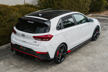 FLOW Designs  i30N Hatch PDE V6 FL2 2025 Rear Spoiler Extension - MODE Auto Concepts