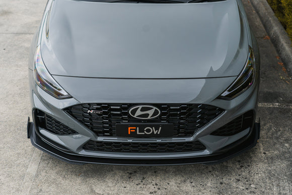 FLOW Designs  i30N-Line Hatch PDe.V6 FL 2024+ Front Lip Splitter Extensions (Pair) - MODE Auto Concepts