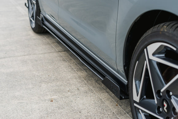 FLOW Designs  i30N-Line Hatch PDe.V6 FL 2024+ Side Skirt Splitter Winglets (Pair) - MODE Auto Concepts