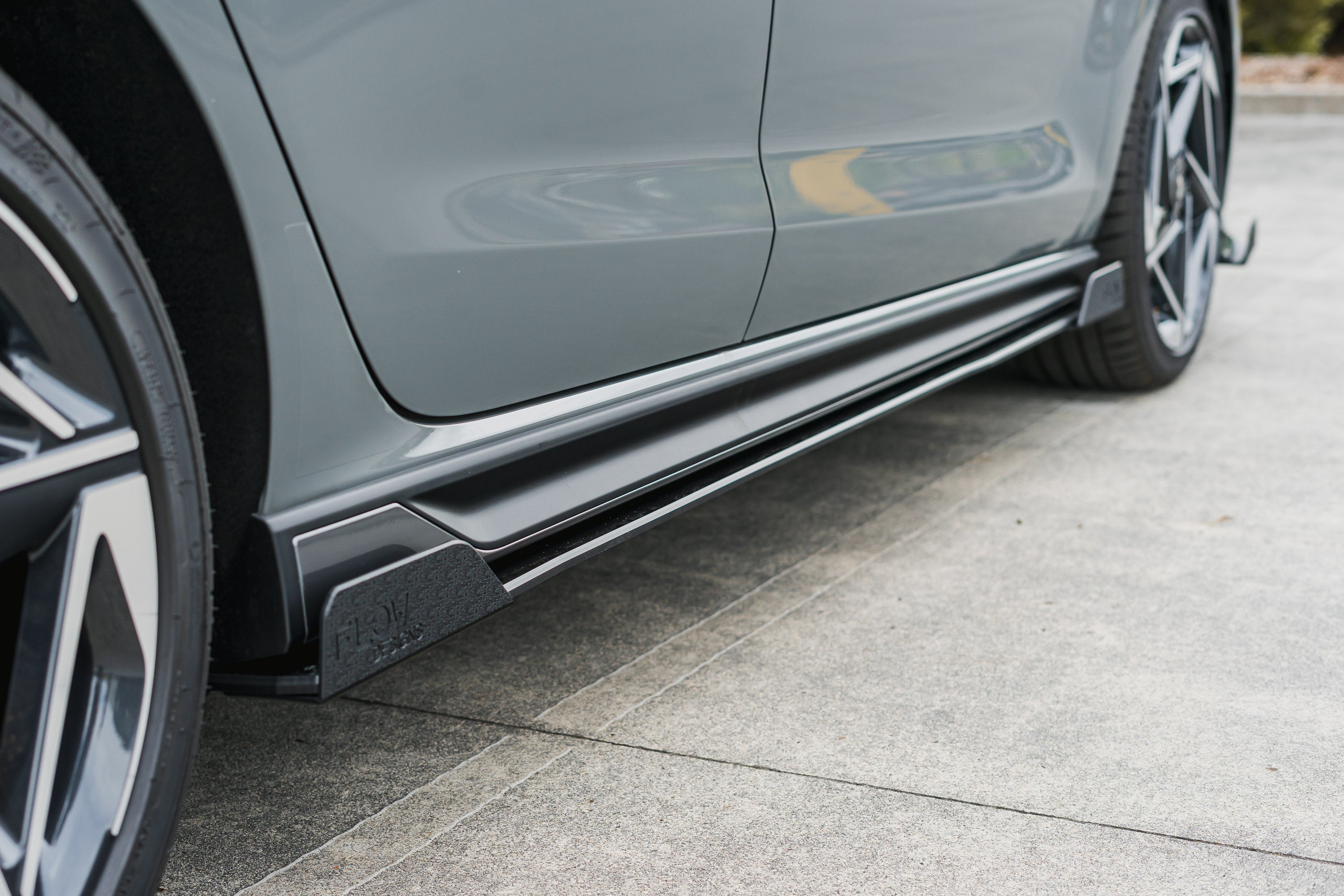 FLOW Designs  i30N-Line Hatch PDe.V6 FL 2024+ Side Skirt Splitters (Pair) - MODE Auto Concepts
