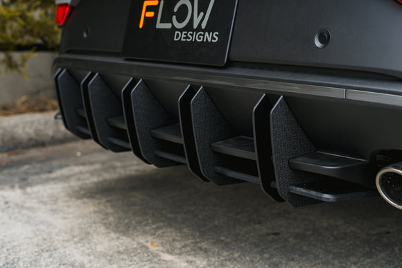 FLOW Designs  i30N-Line Hatch PDe.V6 FL 2024+ Flow-Lock Rear Diffuser - MODE Auto Concepts