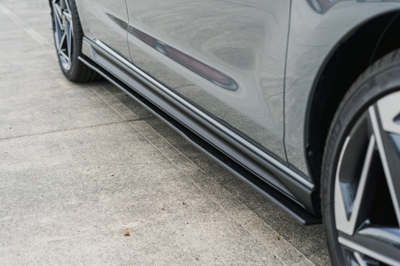 FLOW Designs  i30N-Line Hatch PDe.V6 FL 2024+ Side Skirt Splitters (Pair) - MODE Auto Concepts