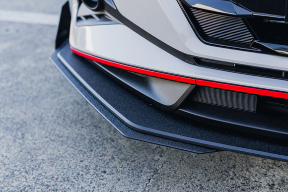 FLOW Designs  i20 N BC3 Facelift - Front Lip Splitter & Mounting Brackets - MODE Auto Concepts