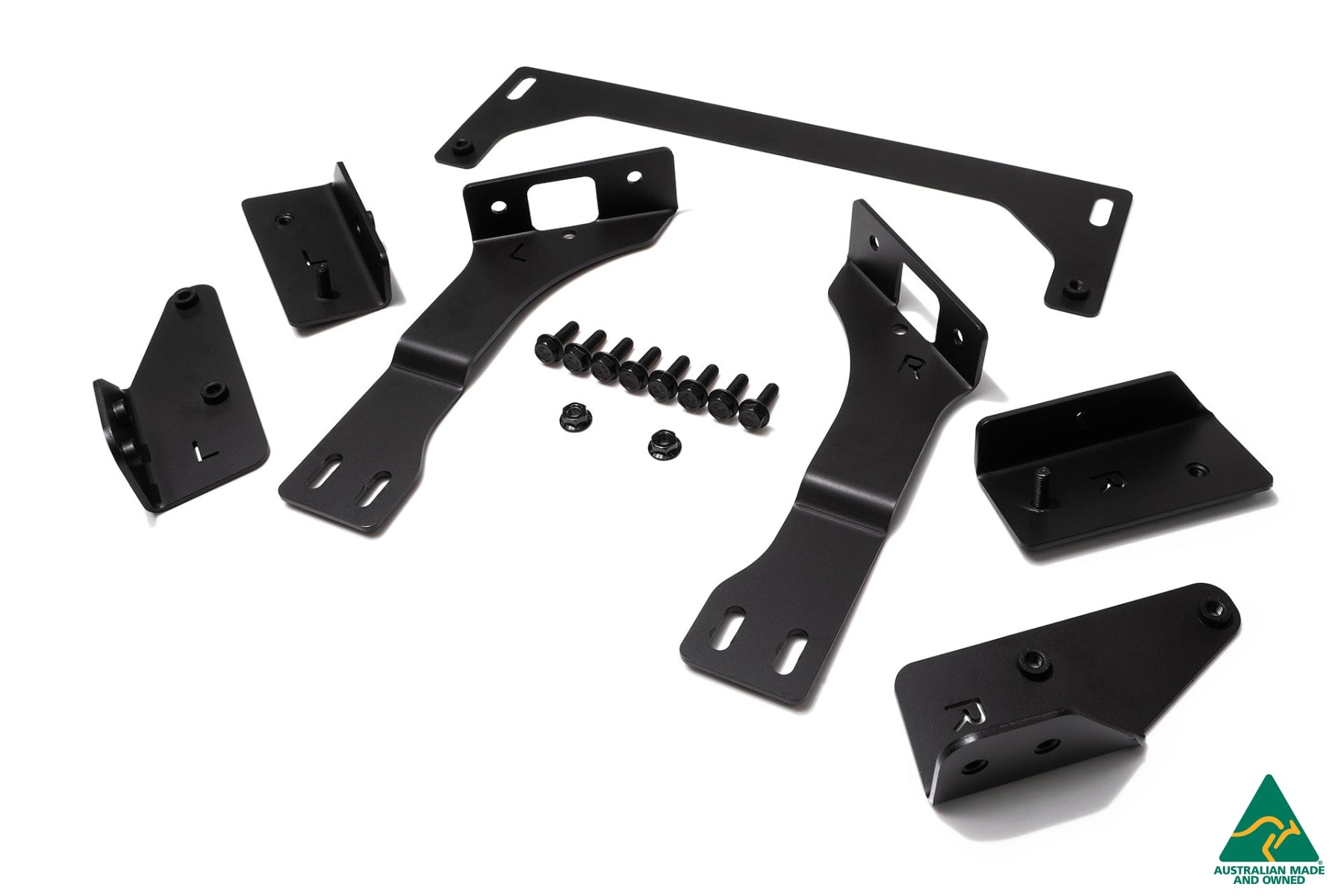 FLOW Designs  MK8 Golf R Chassis Mounted Front Lip Splitter - MODE Auto Concepts