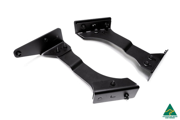 FLOW Designs  MK8 Golf R Chassis Mounted Front Lip Splitter - MODE Auto Concepts