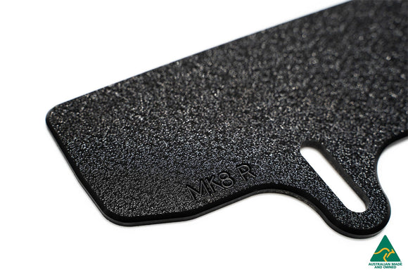 FLOW Designs  MK8 Golf R Front Lip Splitter Extensions (Pair) - MODE Auto Concepts