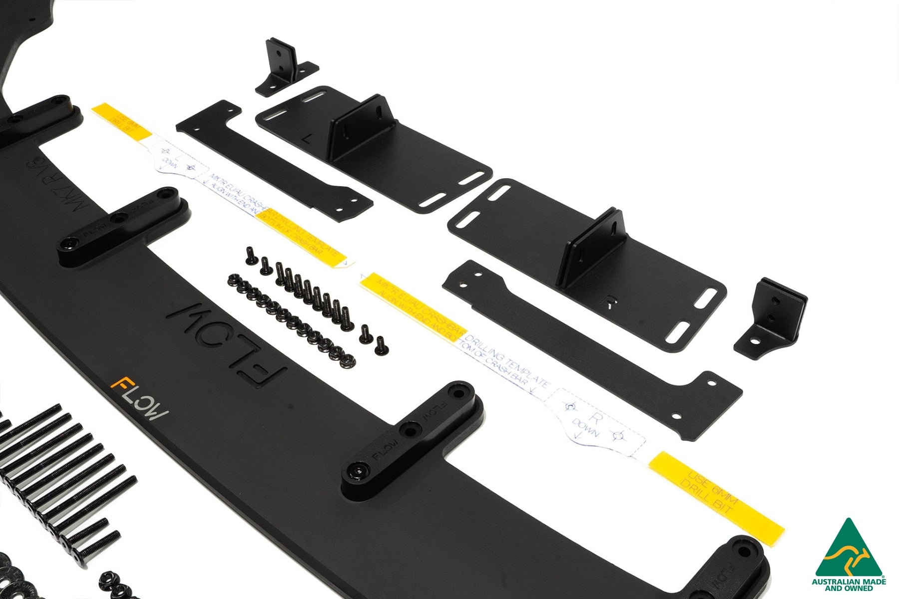 FLOW Designs  MK7 Golf R Wagon Chassis Mounted Front Lip Splitter V3 - MODE Auto Concepts