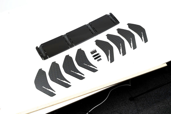 FLOW Designs  MK8 Golf R Flow-Lock Rear Diffuser - MODE Auto Concepts