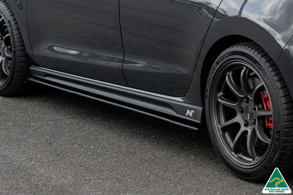 FLOW Designs  i30N Fastback PD FL 2022+ Side Skirt Splitters (Pair) - MODE Auto Concepts