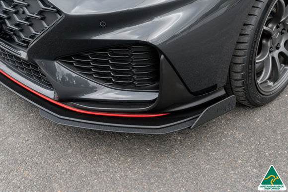 FLOW Designs  i30N Fastback PD FL 2022+ Front Lip Splitter & Reinforcement Brackets - MODE Auto Concepts
