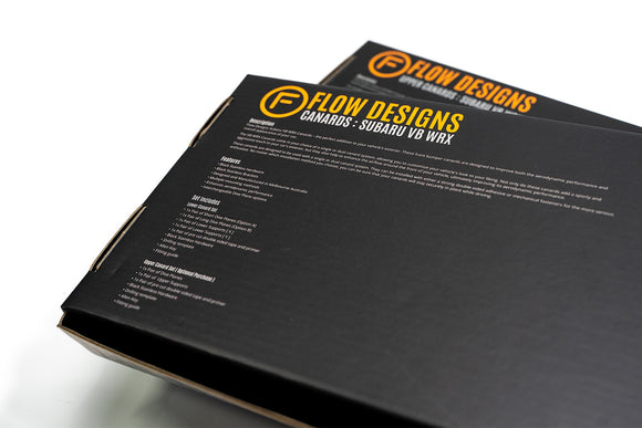 FLOW Designs  VB WRX Front Bumper Canards - MODE Auto Concepts