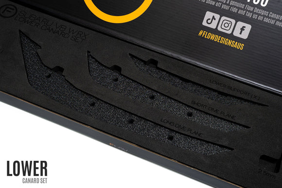 FLOW Designs  VB WRX Front Bumper Canards - MODE Auto Concepts