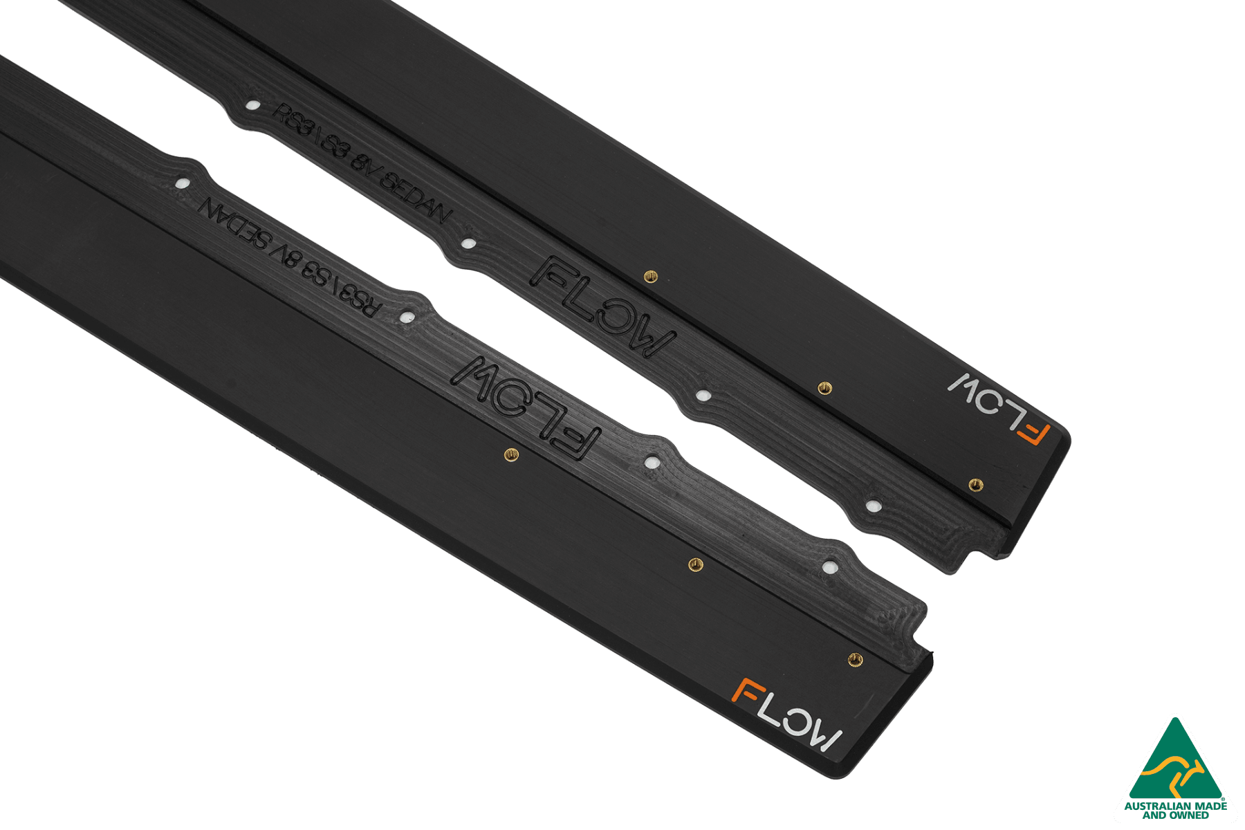 FLOW Designs  RS3 8V Sedan Facelift Side Skirt Splitters (Pair) - MODE Auto Concepts