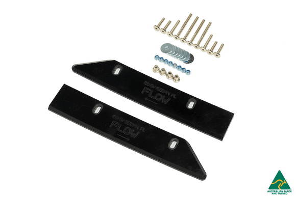 FLOW Designs  S3 8V Sedan Facelift Front Lip Splitter & Mounting Brace - MODE Auto Concepts