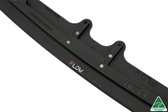 FLOW Designs  RS3 8V Sedan Facelift Front Lip Splitter & Stainless Steel Mounting Brace - MODE Auto Concepts