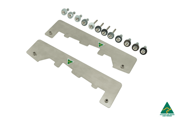 FLOW Designs  RS3 8V Sedan Facelift Front Lip Splitter & Stainless Steel Mounting Brace - MODE Auto Concepts