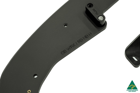 FLOW Designs  Impreza WRX/RS G3 Sedan PFL Front Lip Splitter & Mounting Brace - MODE Auto Concepts