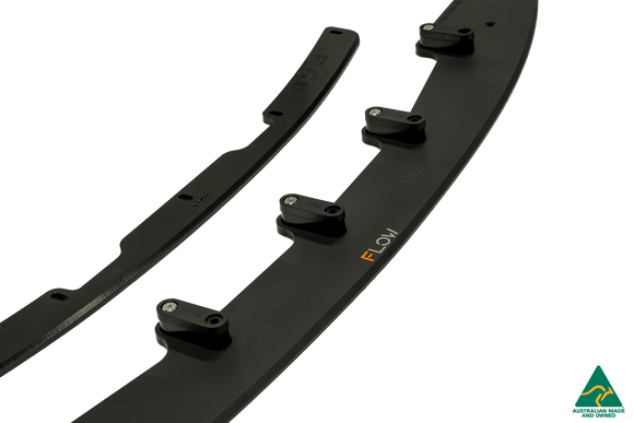 FLOW Designs  Impreza WRX/RS G3 Sedan PFL Front Lip Splitter & Mounting Brace - MODE Auto Concepts