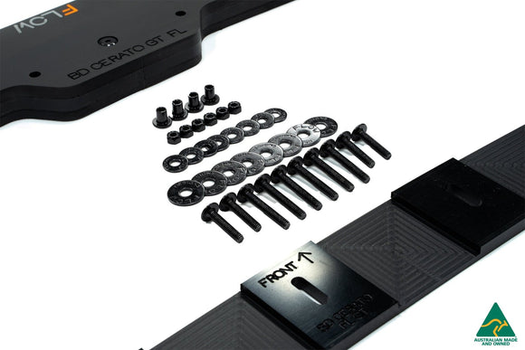 FLOW Designs  Cerato GT FL Front Lip Splitter & Mounting Brace - MODE Auto Concepts