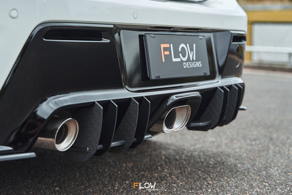 FLOW Designs  Corolla GR Flow-Lock Rear Diffuser (TEXTURED) - MODE Auto Concepts
