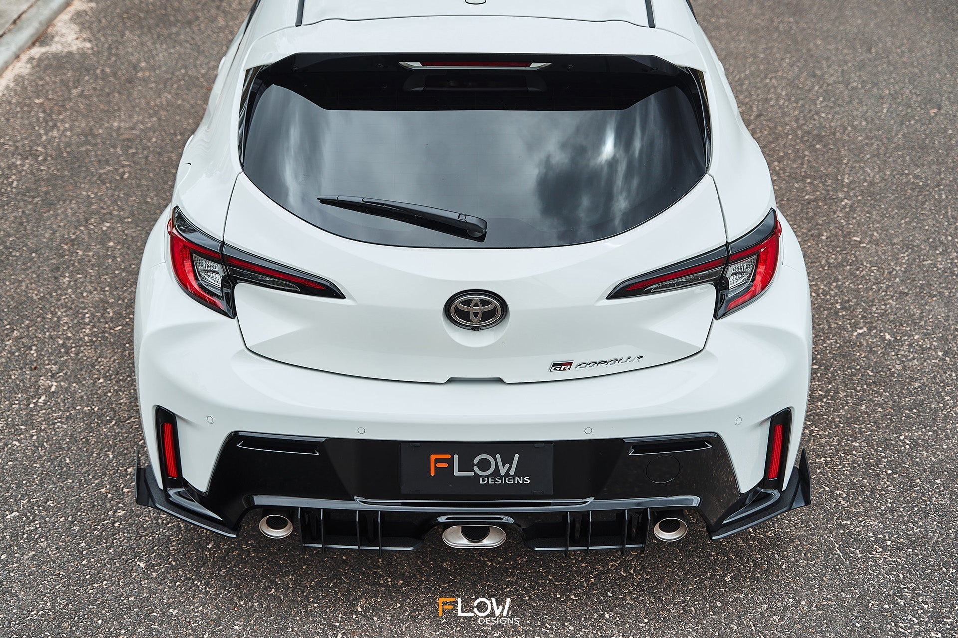 FLOW Designs  Corolla GR Flow-Lock Rear Diffuser (TEXTURED) - MODE Auto Concepts