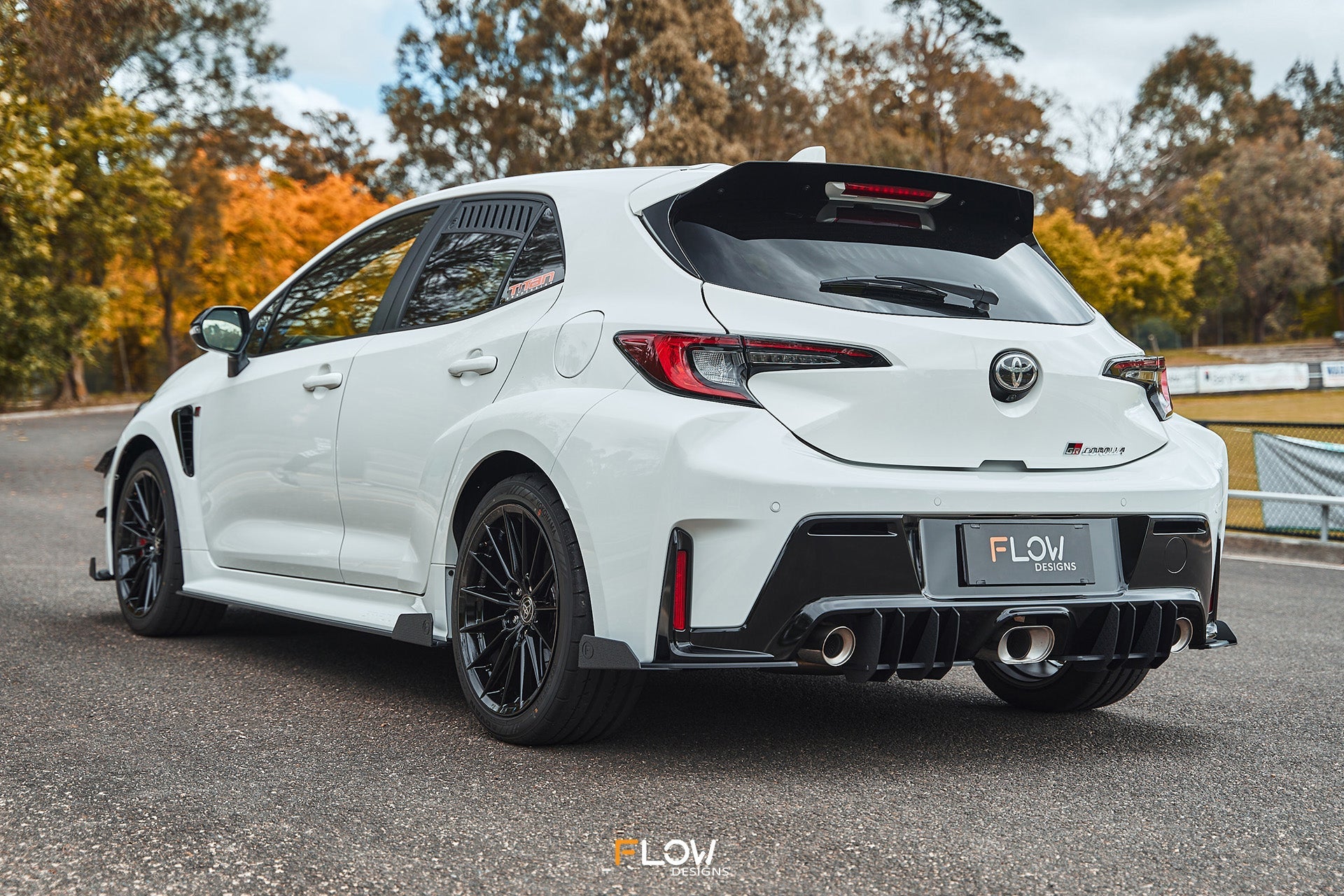 FLOW Designs  Corolla GR Flow-Lock Rear Diffuser (TEXTURED) - MODE Auto Concepts