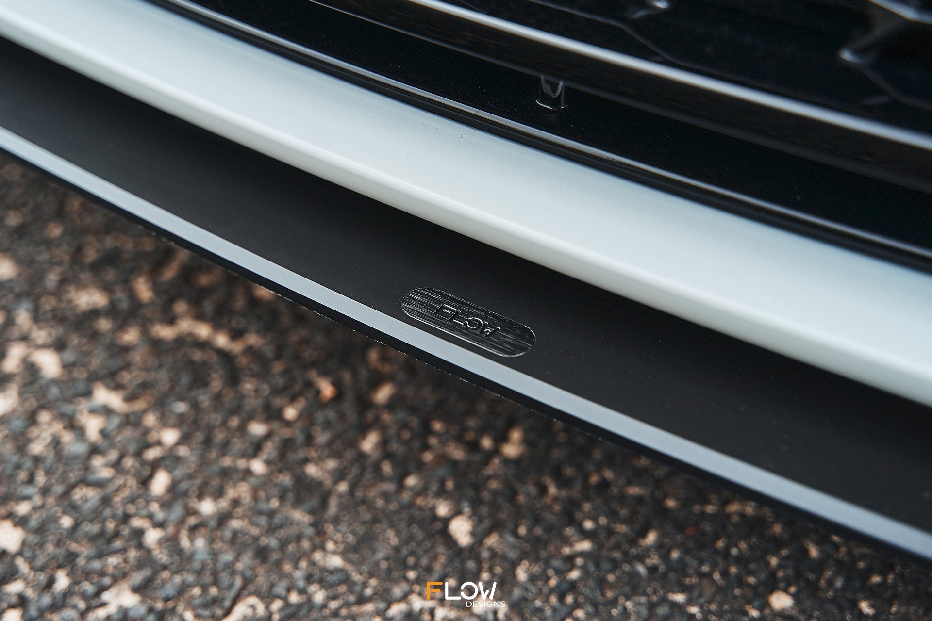FLOW Designs  Corolla GR Chassis Mounted Front Lip Splitter (GLOSS) - MODE Auto Concepts