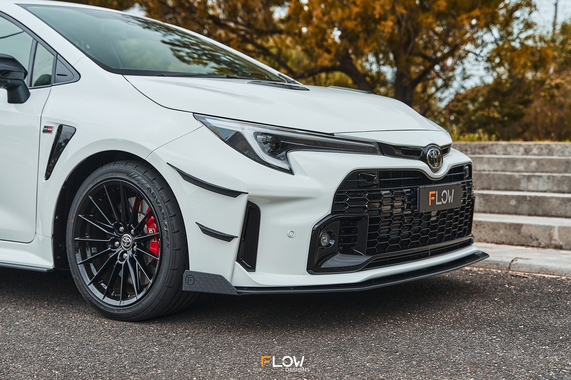FLOW Designs  Corolla GR Front Lip Splitter Winglets (Pair) - MODE Auto Concepts