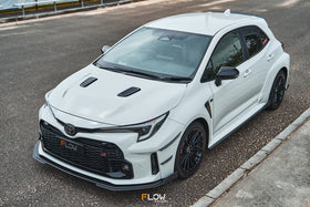 FLOW Designs  Corolla GR Chassis Mounted Front Lip Splitter (GLOSS) - MODE Auto Concepts