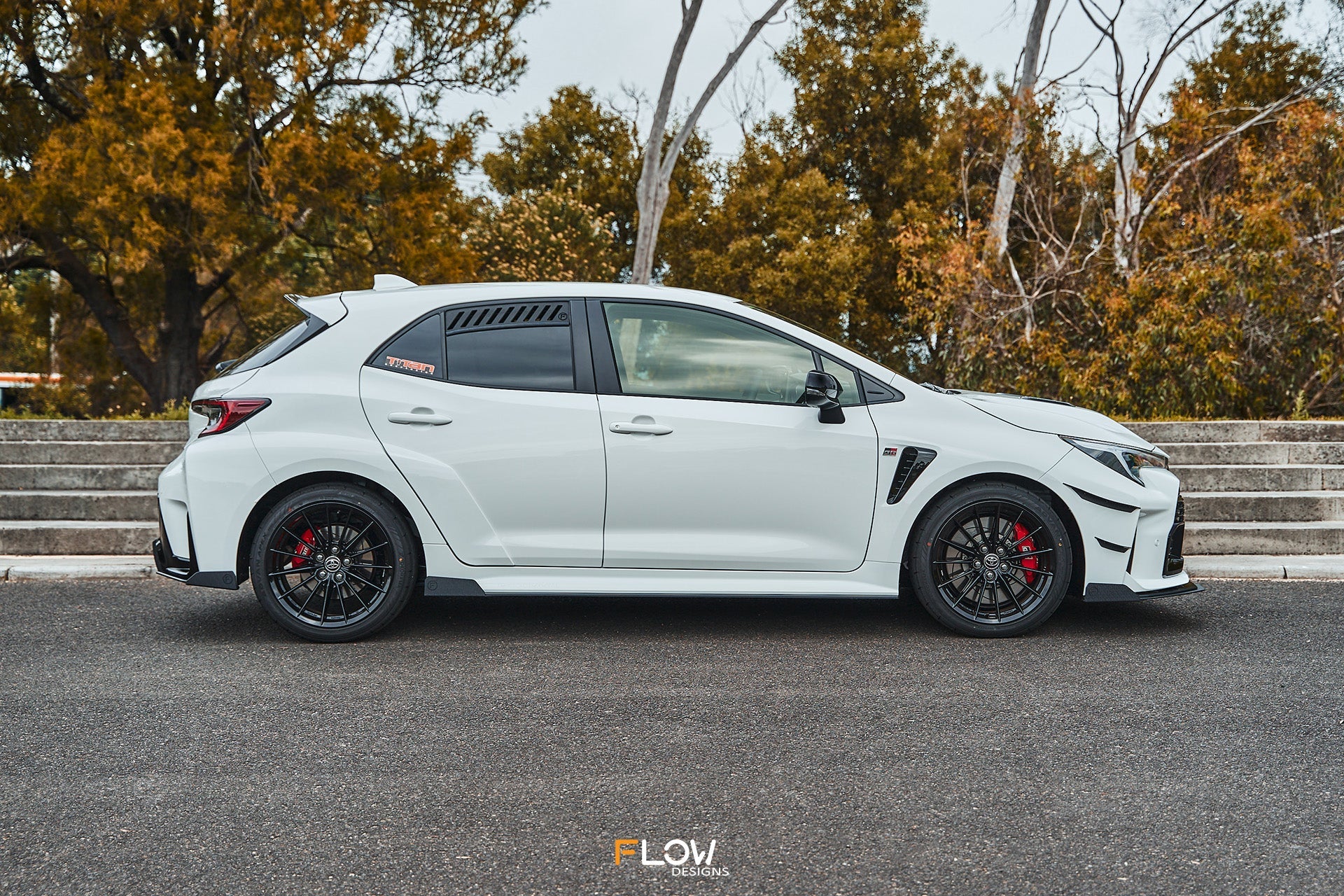 FLOW Designs  Corolla GR Side Skirt Splitters (GLOSS: Pair) - MODE Auto Concepts