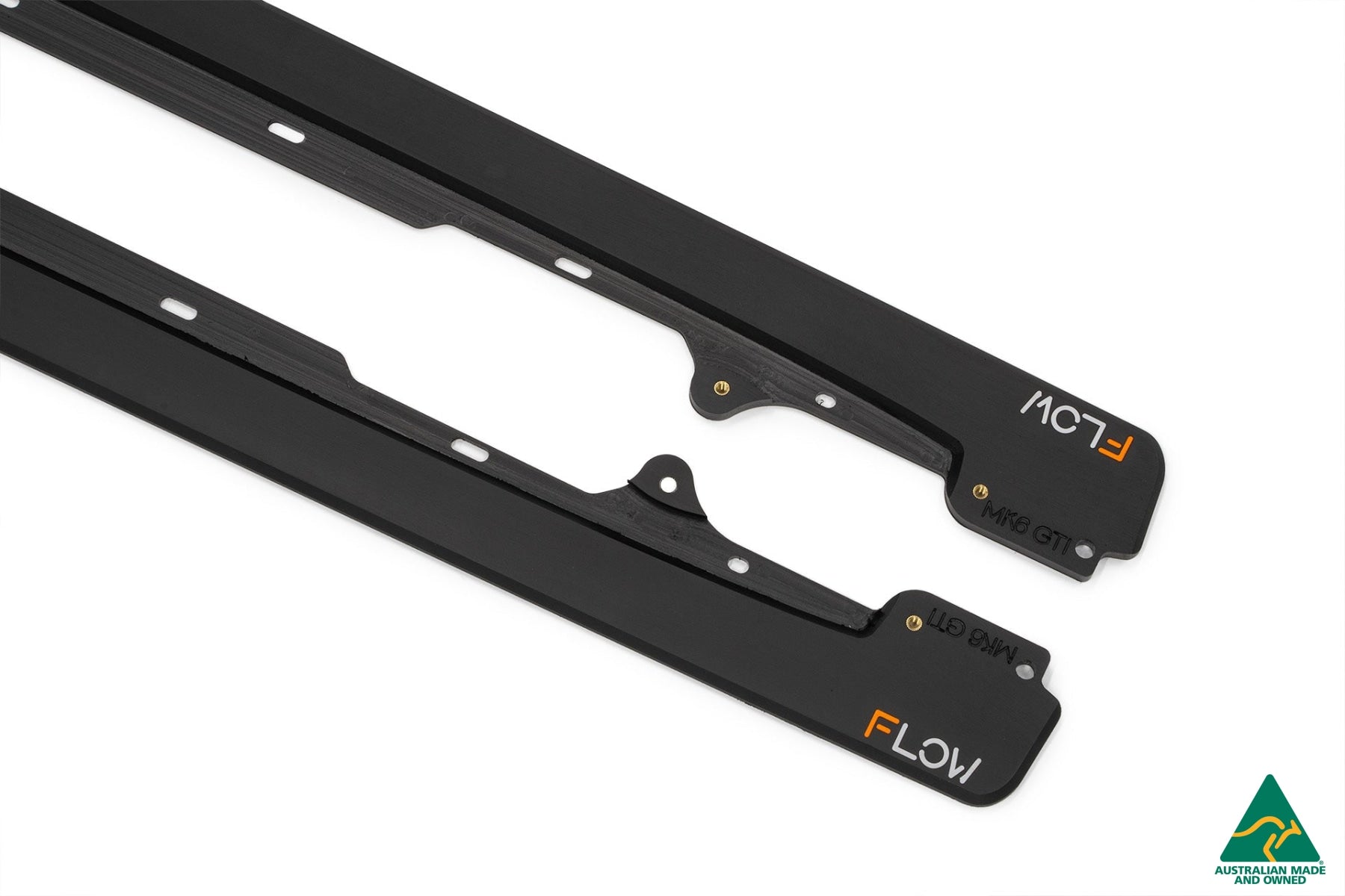 FLOW Designs  MK6 Golf GTI Side Skirt Splitters V3 (Pair)
