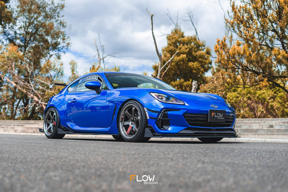 FLOW Designs  ZD8 BRZ STI Side Skirt Splitters (GLOSS: Pair) - MODE Auto Concepts