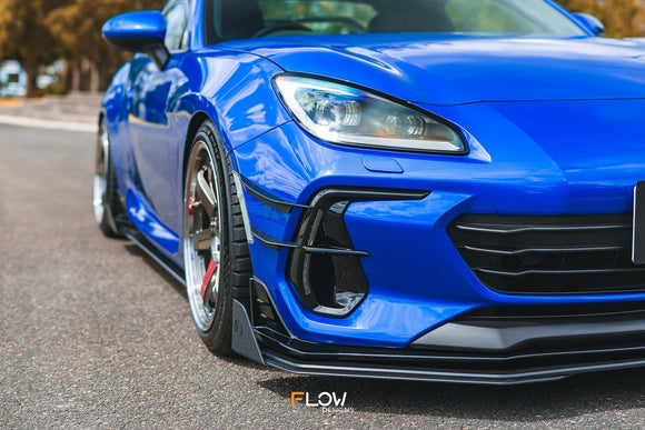 FLOW Designs  ZD8 BRZ STI Front Bumper Canards - MODE Auto Concepts