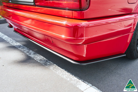 FLOW Designs  E30 M-Tech 2 Rear Bumper Extension (2 Piece) - MODE Auto Concepts