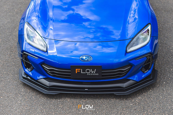 FLOW Designs  ZD8 BRZ STI Front Lip Splitter (GLOSS) - MODE Auto Concepts