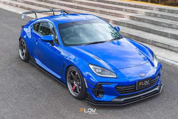 FLOW Designs  ZD8 BRZ STI Side Skirt Splitters (GLOSS: Pair) - MODE Auto Concepts