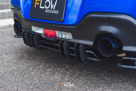 FLOW Designs  ZD8 BRZ STI Flow-Lock Rear Diffuser (GLOSS) - MODE Auto Concepts