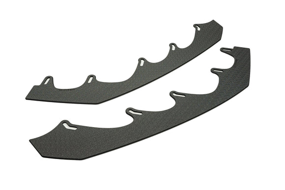 FLOW Designs  Scirocco R PFL V3 Front Lip Splitter Extensions (Pair) - MODE Auto Concepts