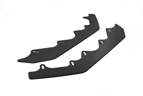 FLOW Designs  ZD8 BRZ STI Front Lip Splitter Extensions (Pair) - MODE Auto Concepts