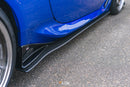 FLOW Designs  ZD8 BRZ STI Side Skirt Splitters (TEXTURED: Pair) - MODE Auto Concepts