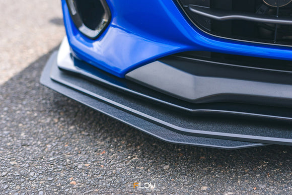 FLOW Designs  ZD8 BRZ STI Front Lip Splitter (TEXTURED) - MODE Auto Concepts