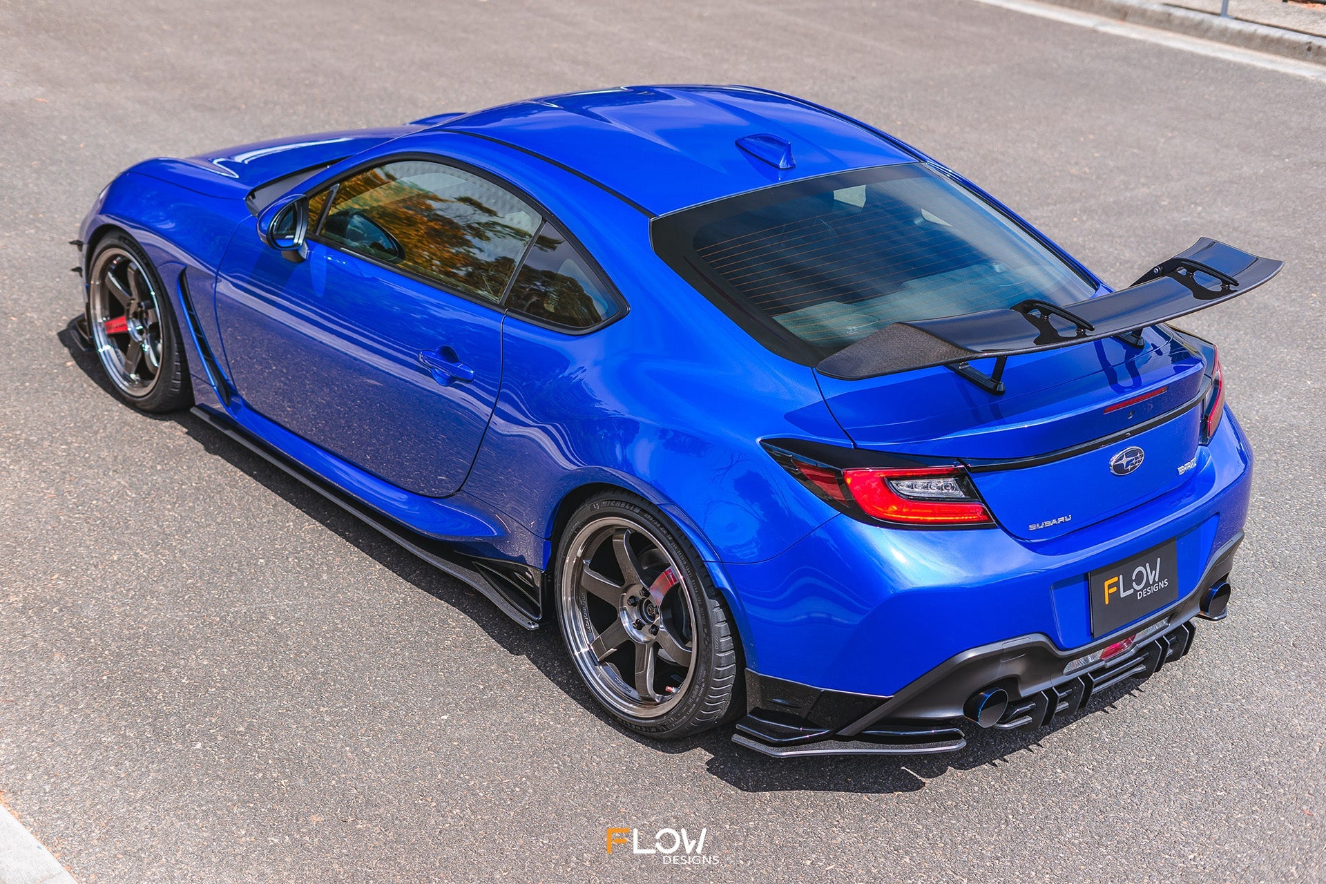 FLOW Designs  ZD8 BRZ STI Rear Spats (TEXTURED; Pair) - MODE Auto Concepts