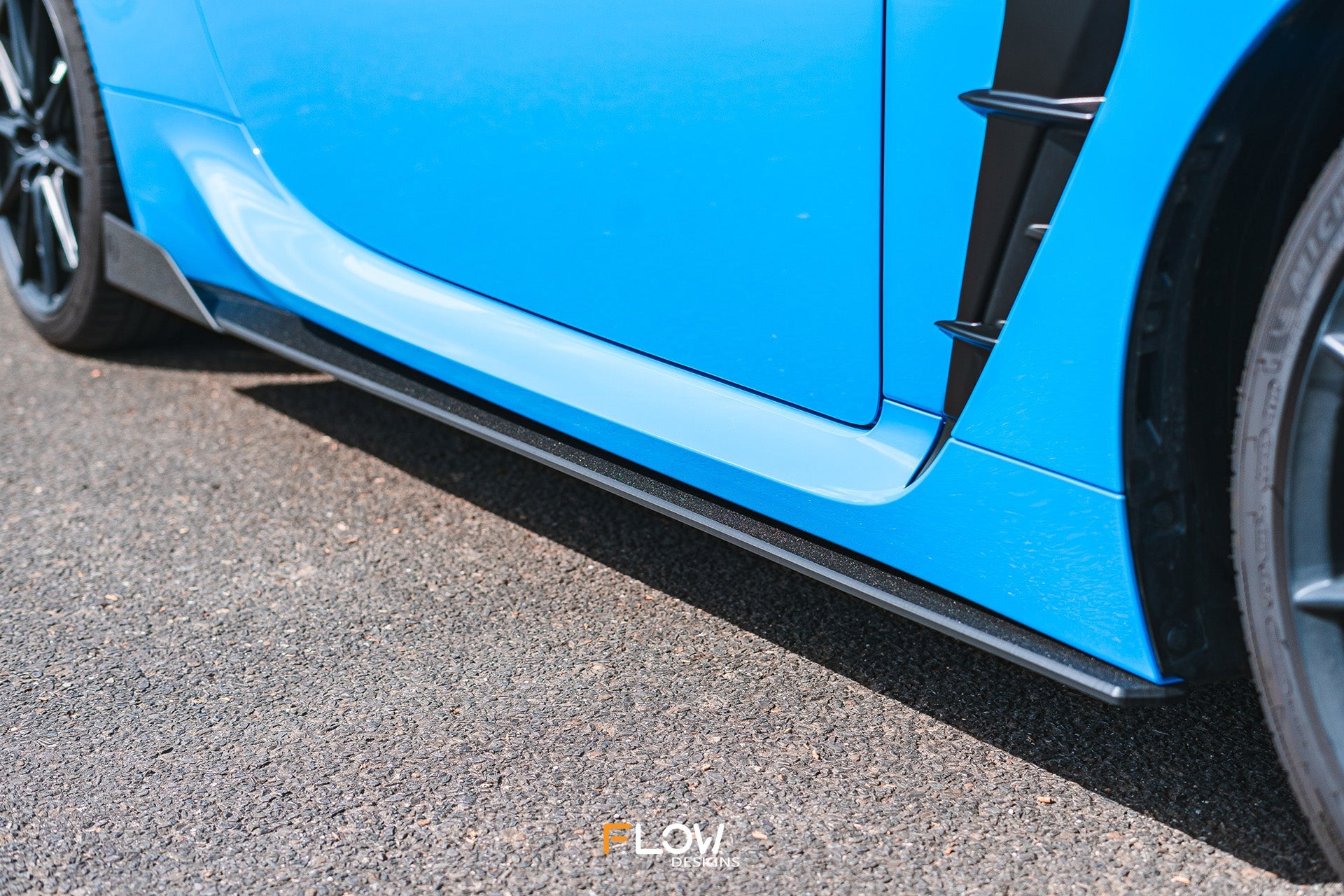 FLOW Designs  ZN8 GR86 Side Skirt Splitters (TEXTURED: Pair) - MODE Auto Concepts