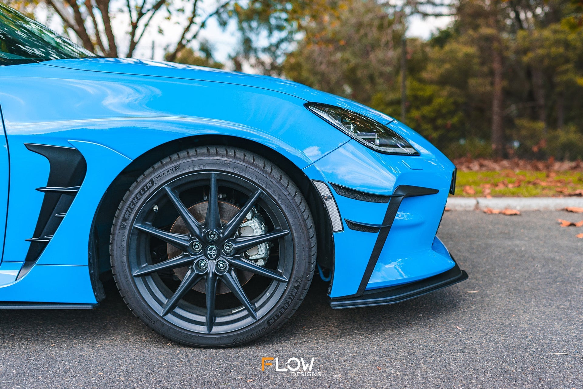 FLOW Designs  ZN8 GR86 Front Lip Splitter Extensions (Pair) - MODE Auto Concepts