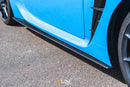 FLOW Designs  ZN8 GR86 Side Skirt Splitters (TEXTURED: Pair) - MODE Auto Concepts