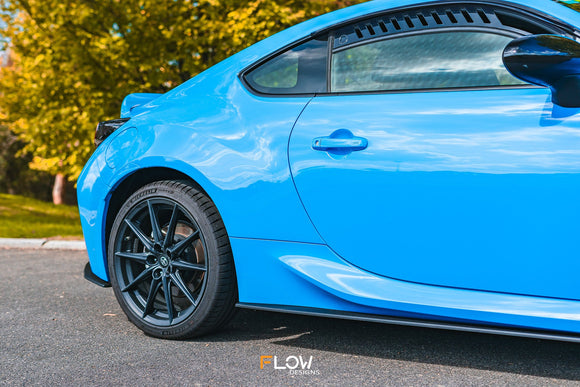 FLOW Designs  ZN8 GR86 Side Skirt Splitters (TEXTURED: Pair) - MODE Auto Concepts