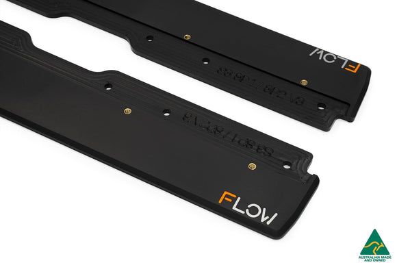 FLOW Designs  S3 8P2 Hatch (FL) Side Skirt Splitters V3 (Pair) - MODE Auto Concepts